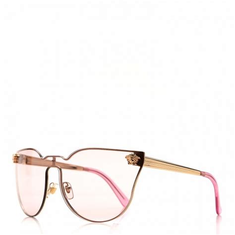 VERSACE Medusa Cat Eye JJ Sunglasses 2120 Pink Gold